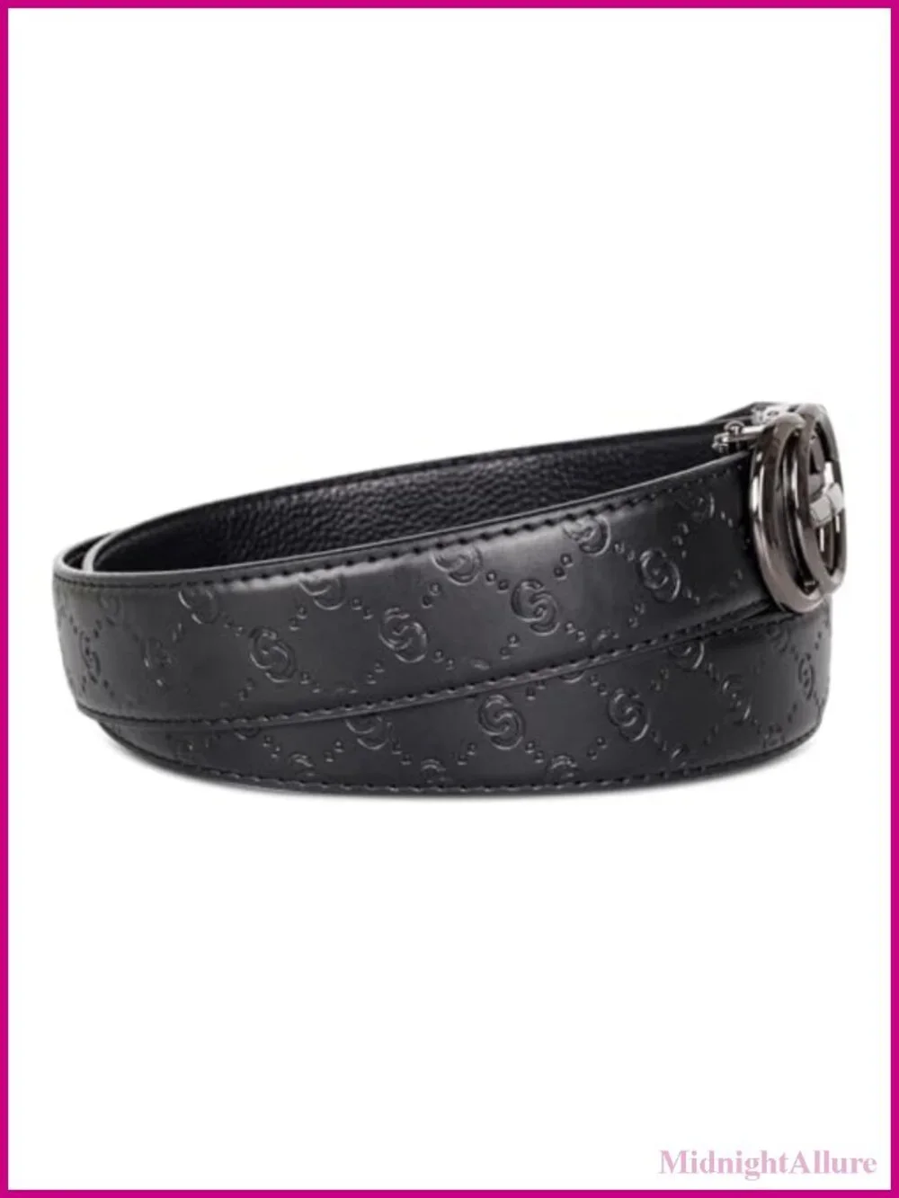 Leather Dress Belt Business Automatic Buckle Adjustable 41